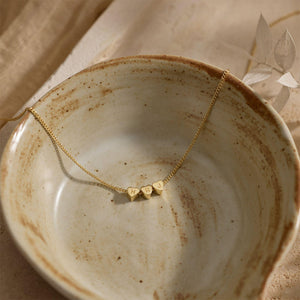 Personalized 3D Heart Charm Necklace, Minimalist Heart Pendent, Custom Initial Heart Necklace, Mother's Day Jewelry Gift for Her