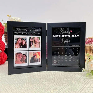 Mother's Day - Personalised Double Flower Shadow Box Photo Puzzle