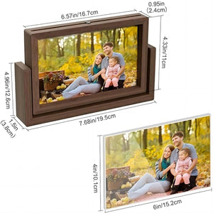 Personalized Grandma‘s Garden Rotating Double-Sided Photo Frame
