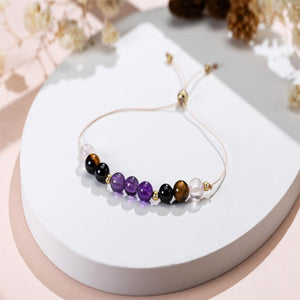 Crystal bracelet Healthy pregnancy, support, expectant mother gift, rose quartz bracelet