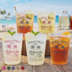Personalized Summer Party Cups – "Hello Summer Vibes" – Gift For Best Friends & Family