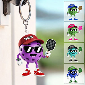 Pickleball Fan Keychain โ Personalized 2026 Gift For Players & Lovers