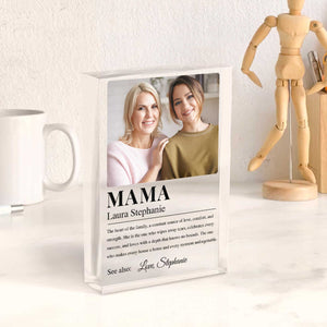 Personalized Mom Definition Acrylic Plaque Mother’s Day Gift For Mom