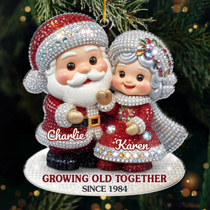 Custom Acrylic Ornament - Personalized Anniversary Christmas Wedding Gifts For Husband And Wife