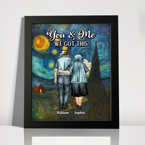 You & Me We Got This Starry Night Personalized Picture Frame Anniversary Gifts For Couple