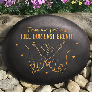 Custom Printed Rock - Personalized Anniversary Wedding Gifts For Husband And Wife, Him And Her
