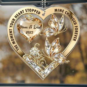 The Moment My Heart Changed Forever - Personalized Ornament