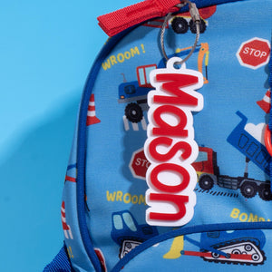 Name Tag for Backpack, Acrylic Keychain, Personalized Gift for Kids Boys