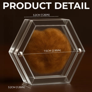 Custom Photo Pet Fur Keepsake - Personalized Pet Memorial Sympathy Gifts For Dogs, Cats, Loss Of Dog - Always In My Heart