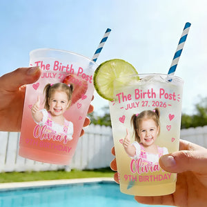 The Birth Post Birthday - Personalized Frosted Cups