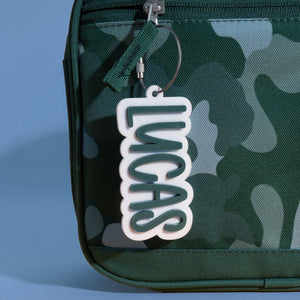 Name Tag for Backpack, Acrylic Keychain, Personalized Gift for Kids Boys