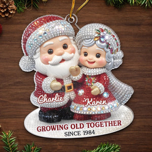 Custom Acrylic Ornament - Personalized Anniversary Christmas Wedding Gifts For Husband And Wife