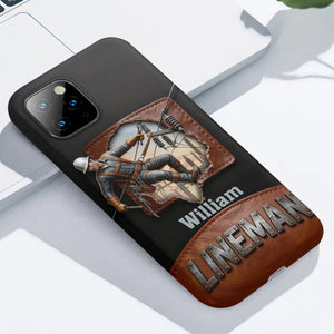 Cool Lineman - Personalized Lineman Phone Case