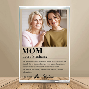 Personalized Mom Definition Acrylic Plaque Mother’s Day Gift For Mom