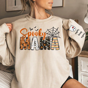 Personalized Halloween Birthday Gifts For Mom, Grandma - Family Together Under Pumpkin Glow