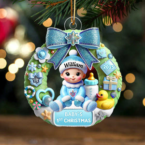 Baby's First Christmas - Personalized Ornament, Christmas Keepsake for Baby