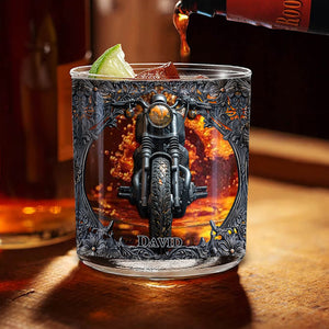 Personalized Biker Whiskey Glass