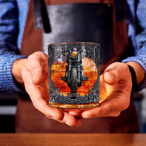 Personalized Biker Whiskey Glass