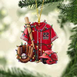 Baseball Life - Personalized Baseball Ornament