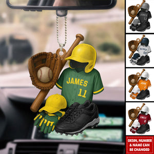 Baseball and Sports Gear - Personalized Arcylic Ornament Gift For Sports Enthusiasts
