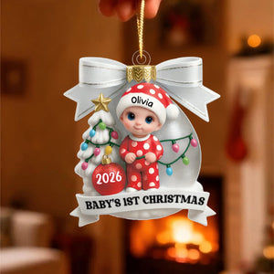 Baby's First Christmas Keepsake β Personalized Acrylic Ornament For Newborns
