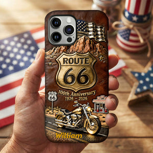 100th Anniversary Motorcycle Phone Case Personalized Gifts For Bikers