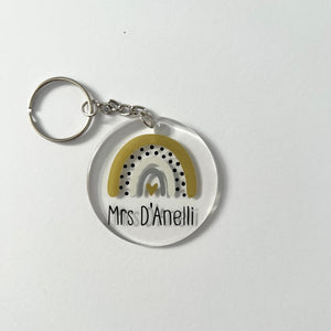 Personalized Teacher Arcylic Keychain Gifts for Teacher Appreciation