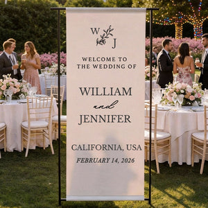 Personalized Wedding Welcome Sign, Custom Wedding Signs,Wedding banner