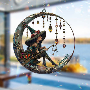 Beautiful Witch - Personalized Witch Window Hanging Suncatcher Ornament