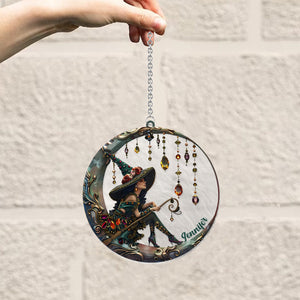Beautiful Witch - Personalized Witch Window Hanging Suncatcher Ornament