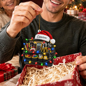 Personalized Electrician Tool Bag Christmas Ornament – Electrician Gift