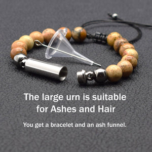 Cremation Jewelry Urn Bracelet Rainbow Bridge Dog Pet Personalized Memorial Bracelet Pet Loss Gifts Pets Ashes Jewelry Cat Dog Hair Keepsake