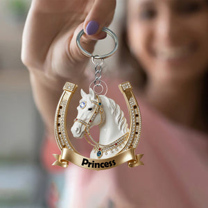 Personalized Horse Acrylic Keychain Gift For Horse Lover