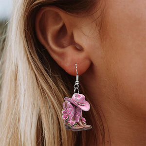 Cowgirl Boots - Personalized Cowgirl Earrings