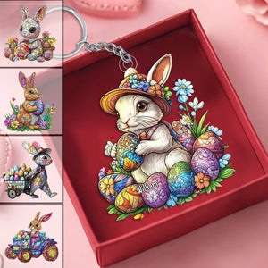 Personalized Gifts For Easter's Day Keychain Rabbit Eggs