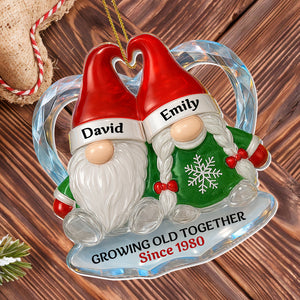Personalized "Growing Old Together" Acrylic Ornament β Gift For Couples