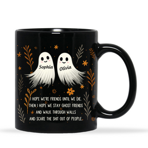 Halloween Ghost Friends Besties Personalized Mug