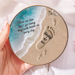 "Where Love Never Ends" โ Personalized Jewelry Dish | Memorial Ocean Remembrance Gift For Loss Of Loved One