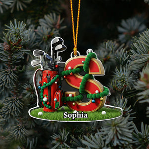Christmas Gift, Decoration For Golf Lovers - Personalized Golf Ornament