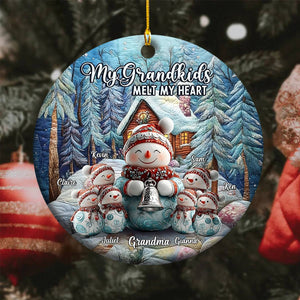 Sweet Grandma β Personalized Merry Christmas Ornament