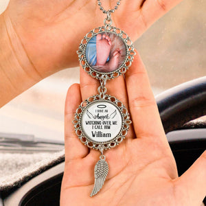 I Have An Angel Watching Over Me - Personalized Baby Photo Car Ornament