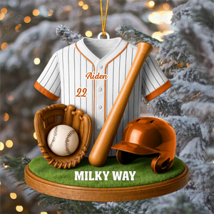 Baseball, Home Decor, Christmas Ornament, Personalized Custom Acrylic Ornament