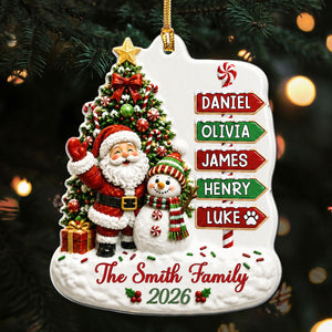 "Together Is The Best Place To Be This Christmas" β Personalized Acrylic Ornament