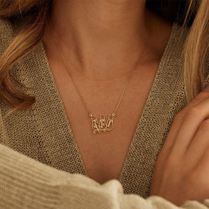 Dainty Cat Name Necklace, Minimalist Necklace, Cat Lovers Gift,Mothers Day Gift