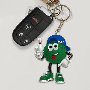 Custom Bowling Ball Keychain,Unique Gifts For Bowling Lover