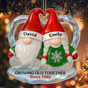 Personalized "Growing Old Together" Acrylic Ornament β Gift For Couples