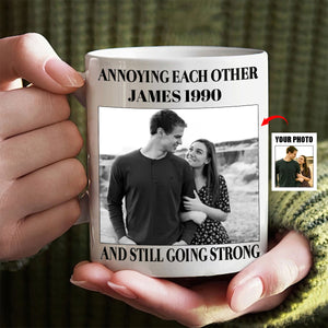 Vintage Annoying Each Other Since - Personalized Mug