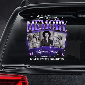 Custom Photo In Loving Memory Sympathy Gift Loss Of Loved One - Personalized Photo Memorial Decal