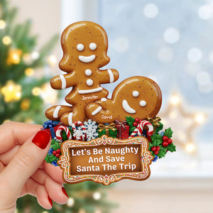 Personalized "Naughty Gingerbread Couple" Christmas Ornament β Gift For Couples