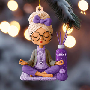 Mindfulness And Mental Health Personalized Christmas Ornament